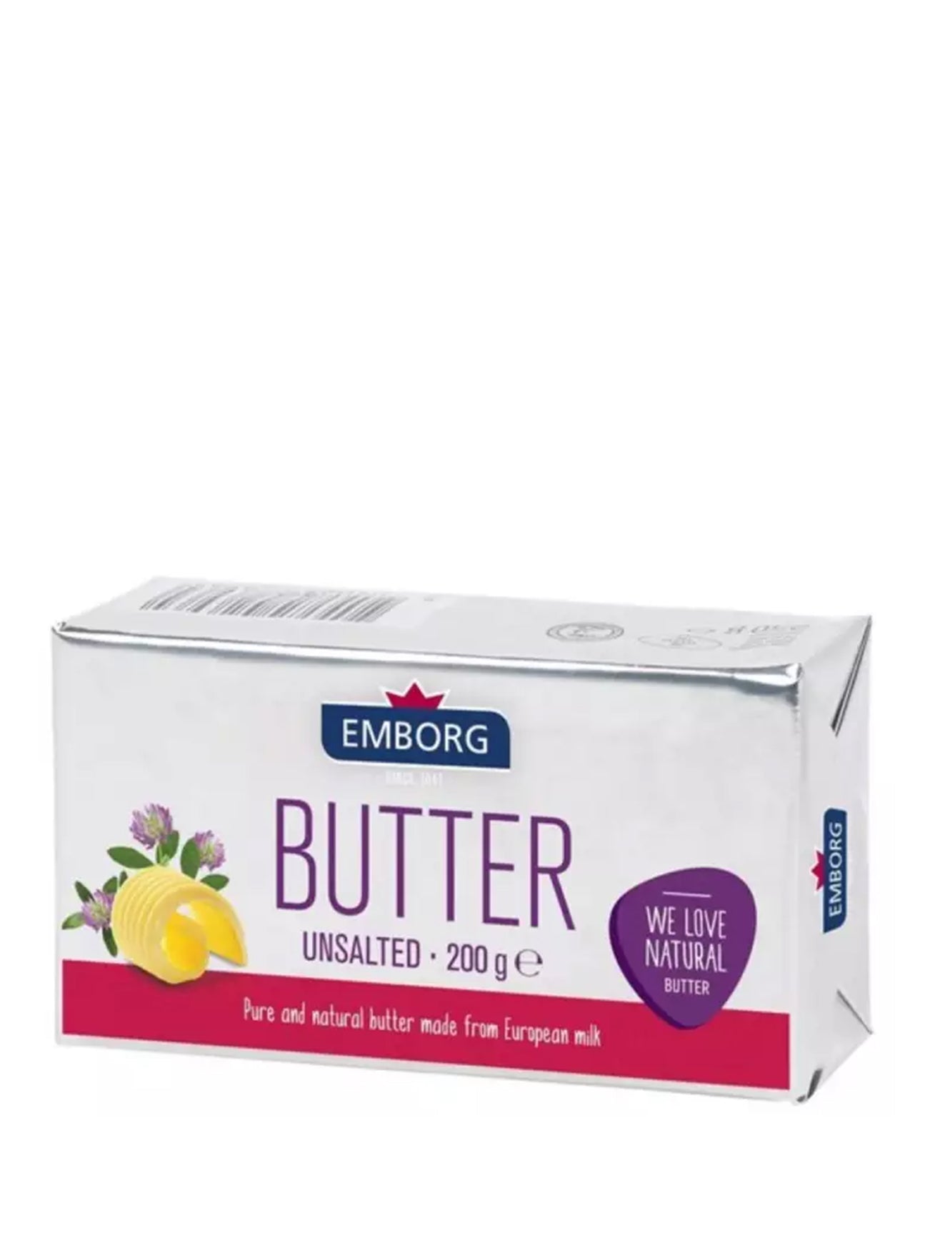 EMBORG UNSALTED BUTTER 200G